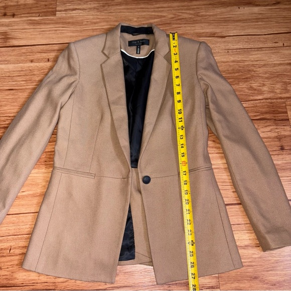 Rag & Bone Emmet Wool Blazer Jacket in Camel Tan - Size 6 - Picture 11 of 16
